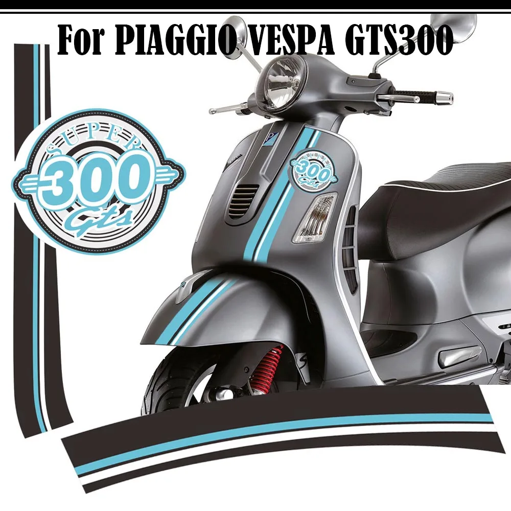 For PIAGGIO VESPA GTS300 Sport Super Moto Sticker Motorcycle Body Shell Decal GTS 300