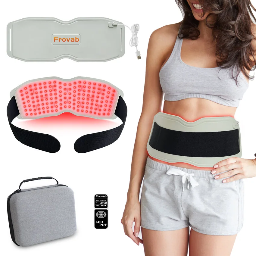 LED Red＆Infrared Light Therapy Belt 660nm 850nm 940nm Full Body Pain Relief Wrap Burn Fat Wrap Slimming Waist Back Belly Pad