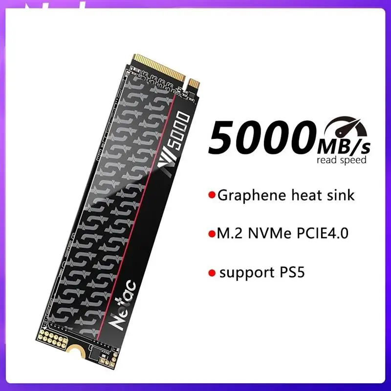 Top SSD M2 NVMe 2tb 1tb 500gb SSD PCIe4.0 M.2 2280 Hard Drive 5000MB/s Internal Solid State Disk for Gaming PS5 Laptop Desktop