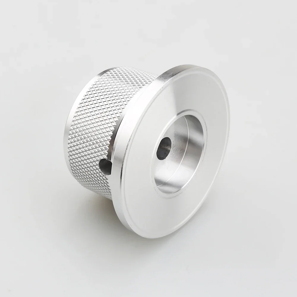 1PC 44*25mm Aluminum Potentiometer Control Knob Cap round Shaft Rotary Knob for Audio Amplifier Electronic Instrument 6mm Hole