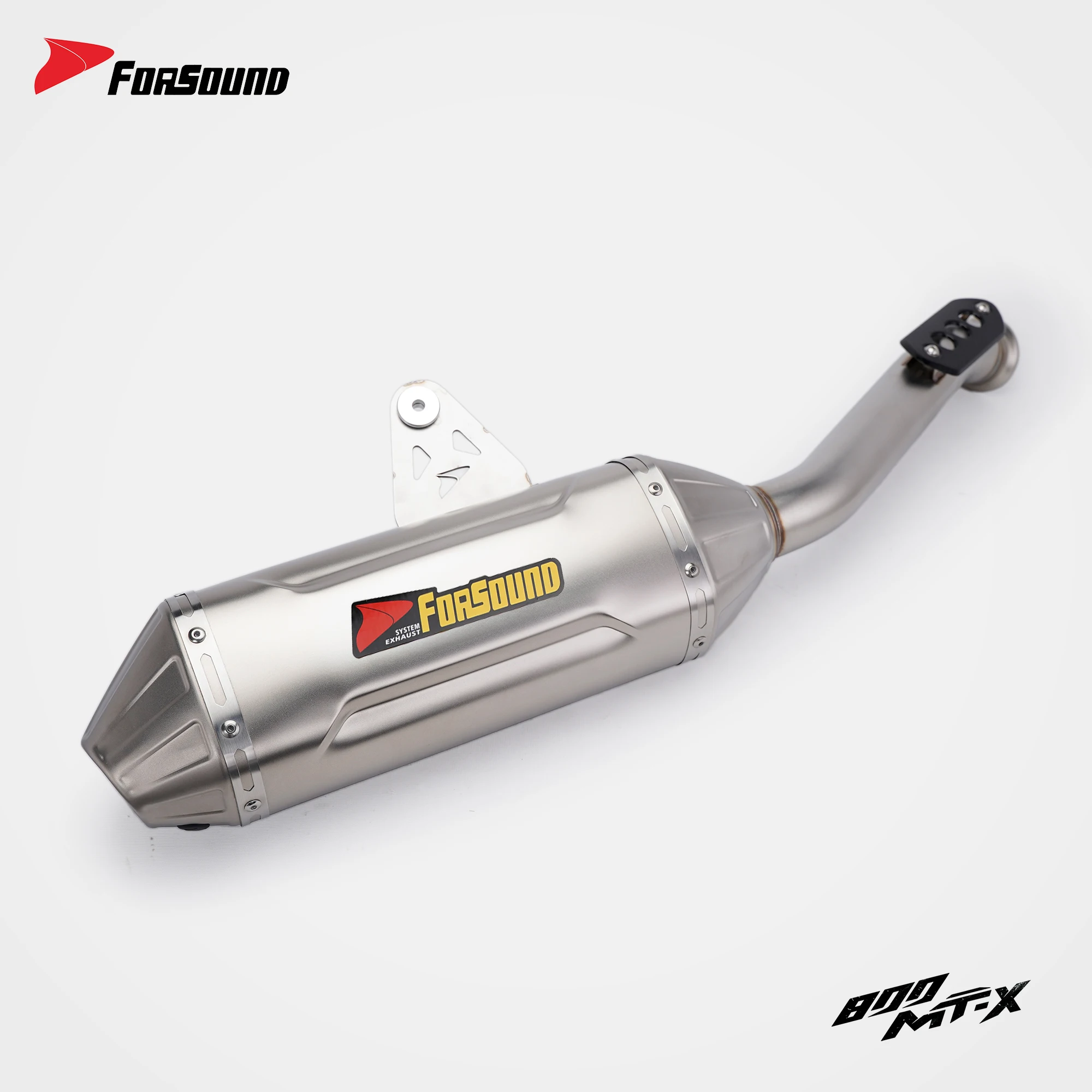 For 800MT-X CFMOTO 800MTX 2024-2026 Motorcycle Slip On Full Exhaust System Titanium Mid Link Pipe Modified Muffler Escape Moto