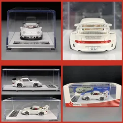 FuelMe Resin 1:64 Scale RWB 993 911 ARMY GIRL White Simulation Wide-body Car Model Static Decoration Collectibles Gift Toys