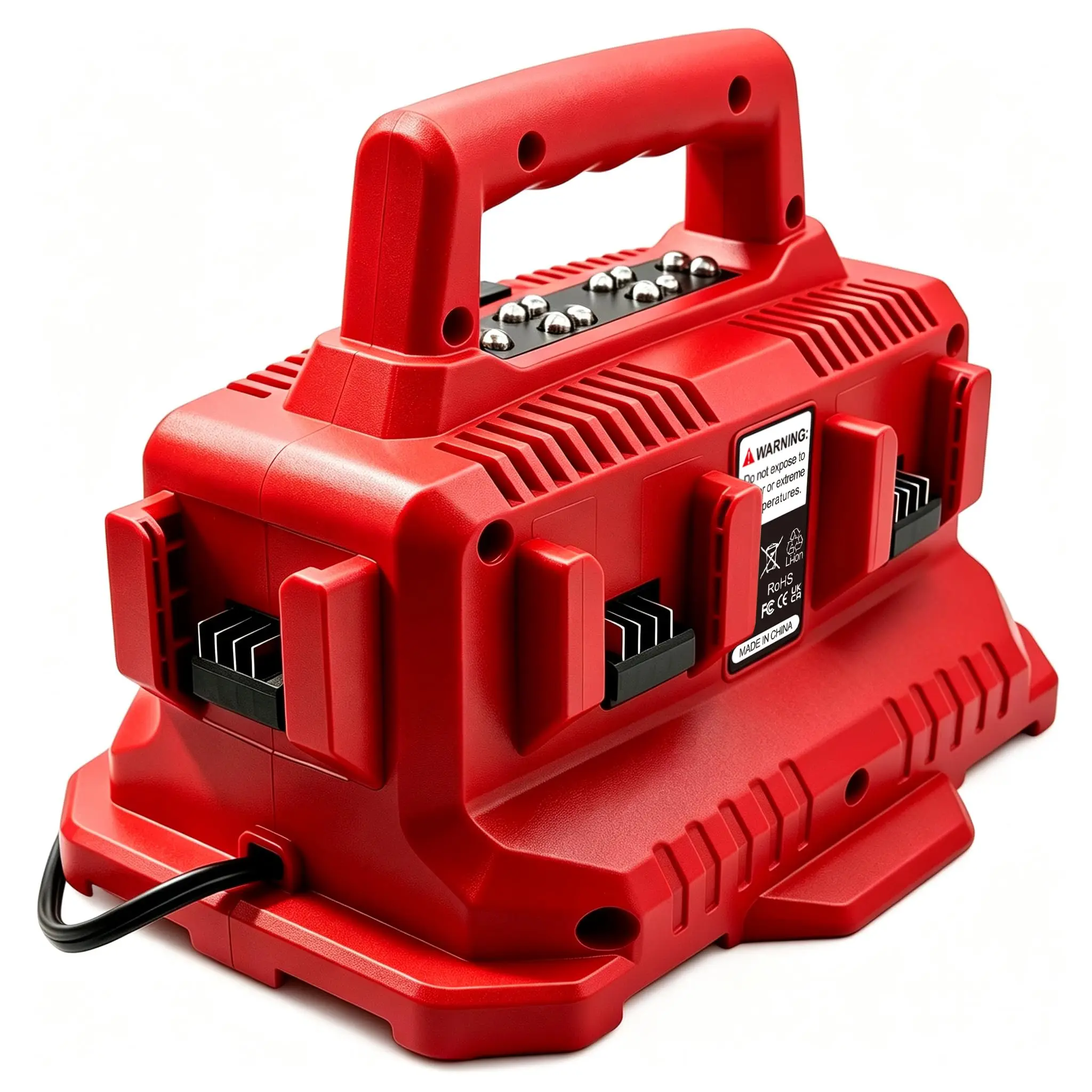 Multi Battery Charger for Milwaukee M18 18V Lithium Battery 6 Port Sequential Fast Charger for Milwaukee M18 Battery Replacement