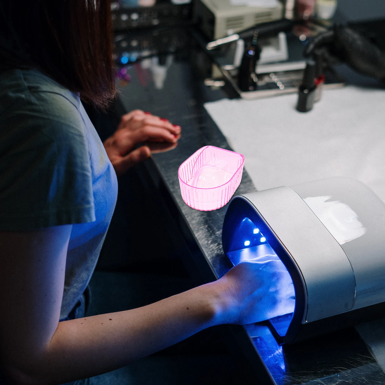 

Nail Soaking Bowl Essential Manicure Hands Care Softening Dead Skin Nail Art Cleaning Supply Manicure Spa Salon Tool Brush