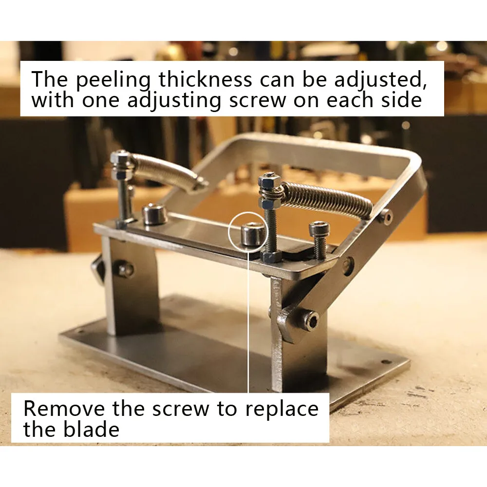 수동 가죽 필링 기계 스플리터 스키버 필러 스키빙 파링 DIY 도구 Us