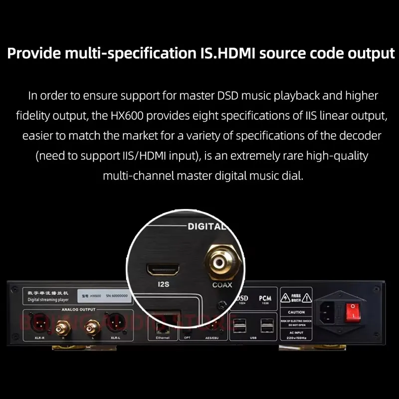 مشغل الوسائط الدوار الرقمي Hxmelody HIFI بدون فقدان صوت الموسيقى ES9039PRO DSD1024 PCM1536 كيلو هرتز بلوتوث واي فاي HX600