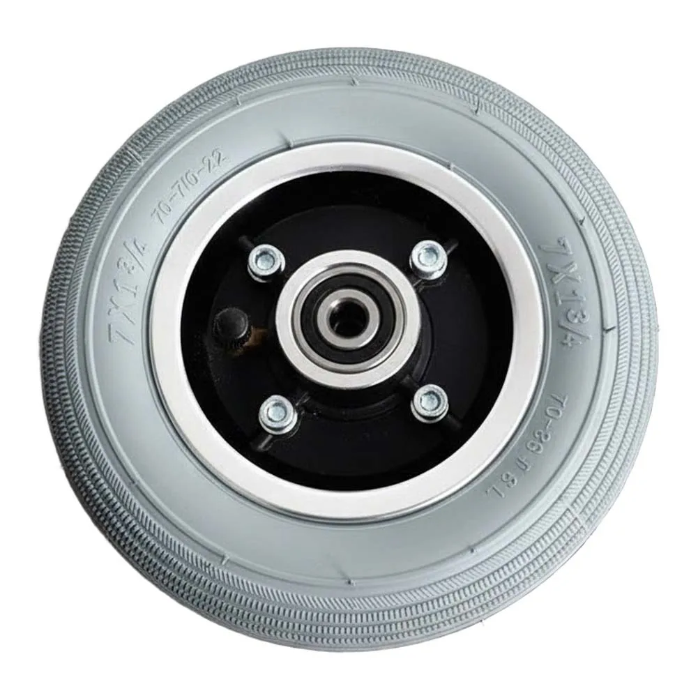 

Hot Sales 7-inch Electric Wheelchair Front Wheel Smooth Inner Outertires Anti-Slip Whole Wheel Gray Inflatable Tire Wheel Supple