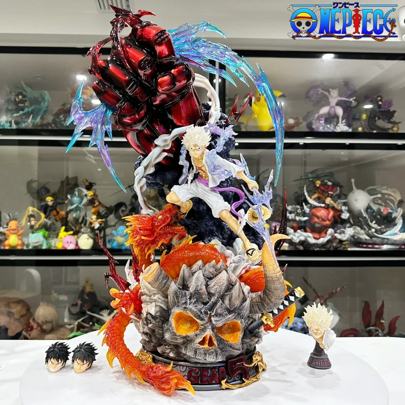 31cm One Piece Anime Figure Gear 5 Nika Luffy Figures Sun God Luffy Figurine Pvc Statue Model Doll Collectable Ornament Gift Toy