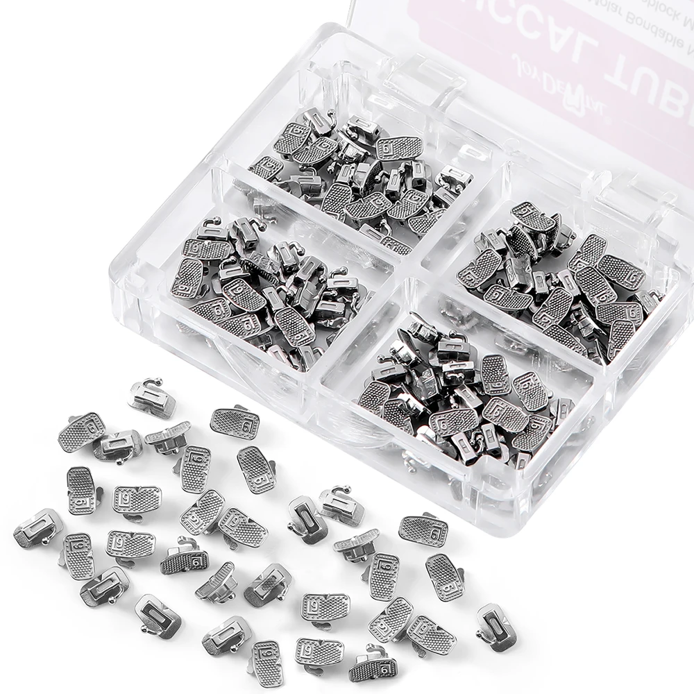 200 Teile/schachtel Dental Kieferorthopädische Bukkalröhrchen Monoblock für 1. Molarenzähne Bondable Nicht-Convertible Roth MBT 0,022 0,018 Zahnmedizin – Detail 2