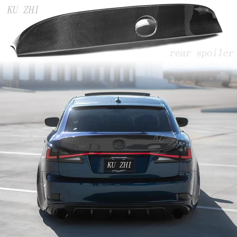 Carbon Fiber Rear Trunk Boot Duck Spoiler Back Windshield Wing For Lexus IS IS250 IS300 IS350 2006-2012 IS-F WALD Style Styling