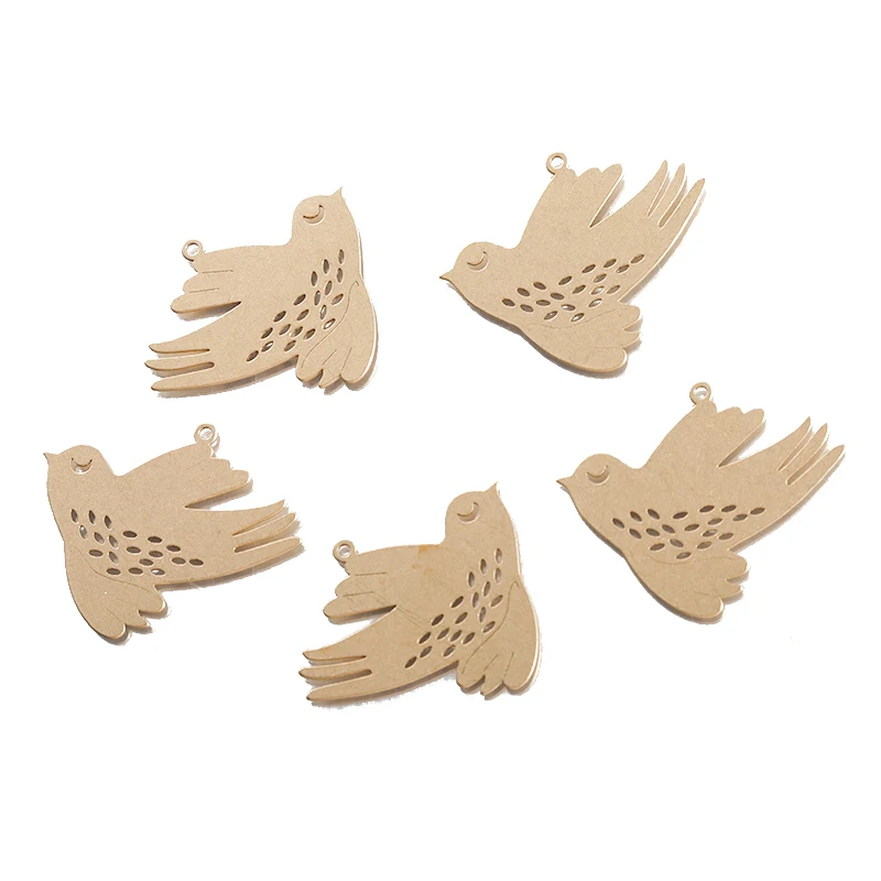 6pcs Raw Brass 30x25mm Peace Pigeon Dove Bird Charms For DIY Necklace Earrings Animals Charms Jewelry Making Accessories Crafts image 6
