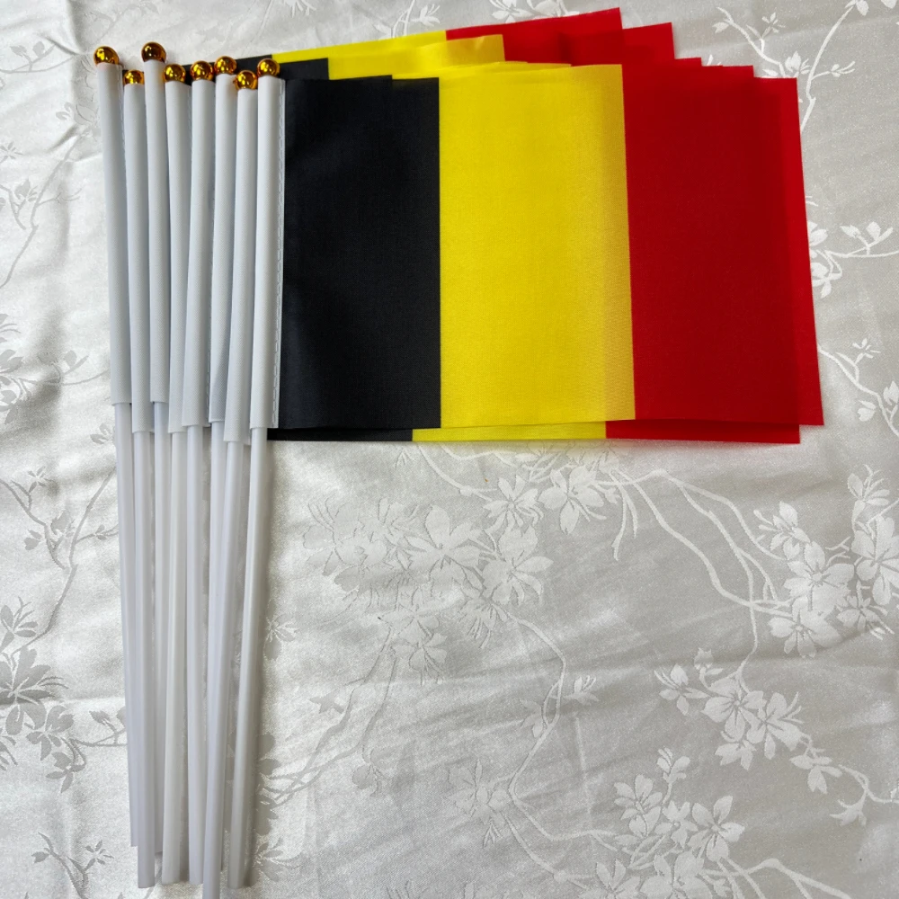 Belgium  Banner 14x21cm Belgian flag Belgian National FlagBelgian flag, parade flag, small flag, activity scope: Family Sports d