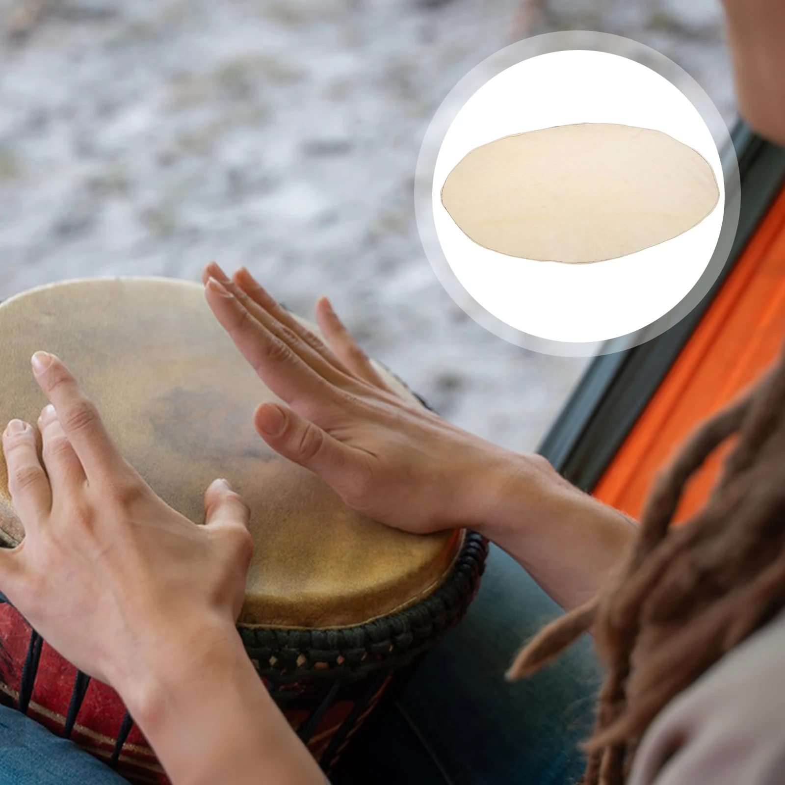 

Goat Skin Drum Head Replacement For African Djembe Conga Bodhrans Percussion Instruments Durable Round Handcrafted Tuned