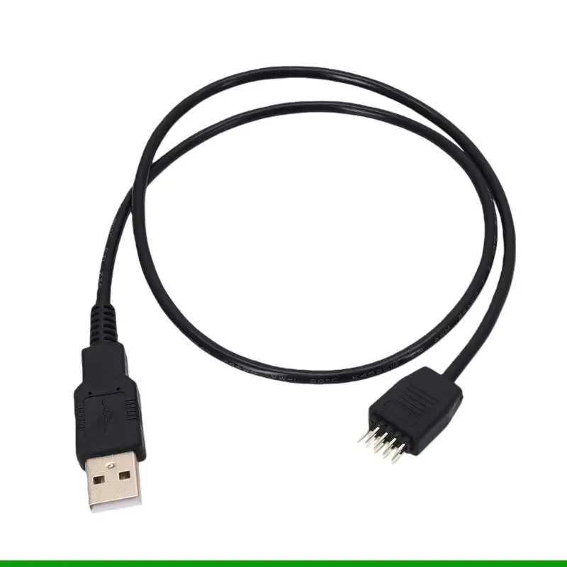 U55C USB A Male To Motherboard 9Pin Header Cable For Internal Computer Connection And DIY Builds