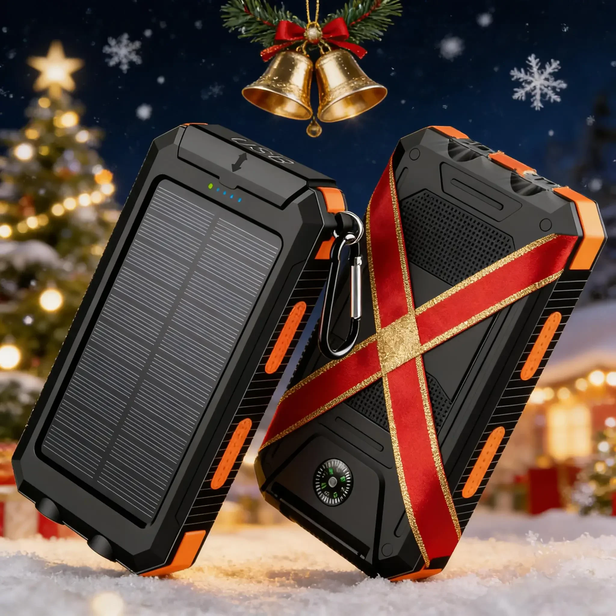 

Солнечная батарея емкостью 10000 мАч со светодиодной подсветкой компаса, портативное зарядное устройство для пеших прогулок, кемпинга, путешествий