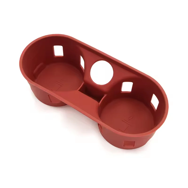 

For Porsche Cayenne 2024 2025 Silicone Center Console Accessories Car Cup Holder Coaster Wireless Charging Pad Central Organizer