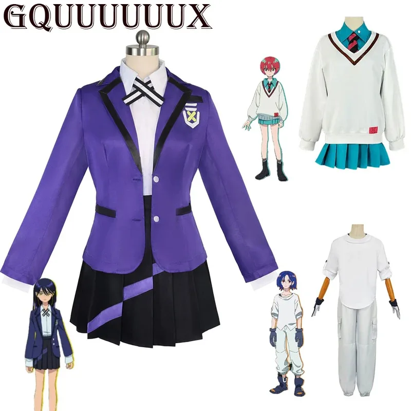 

New Anime GQuuuuuuX Cosplay Costume Gundan Nyaan Amate Yuzuriha JK School Uniform Dress For Girls Woman Halloween Outfits