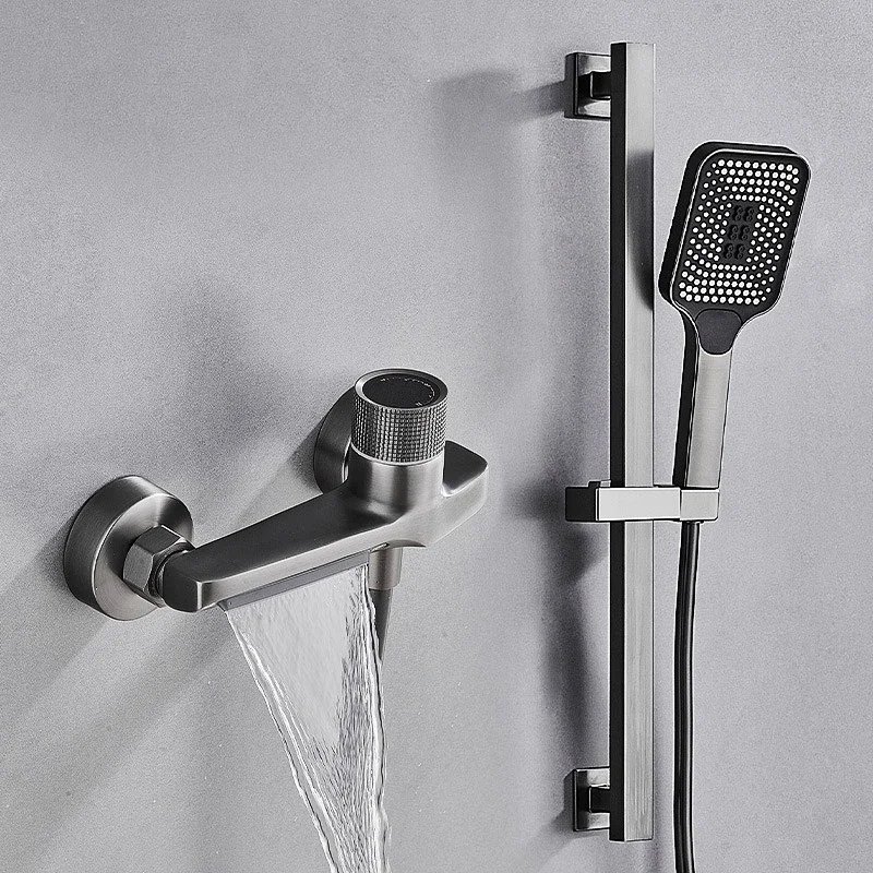 Bathroom Shower Set Household Copper Shower Faucet Wall-mounted Bathtub Faucet Rain Shower Sets Bathroom Accessories