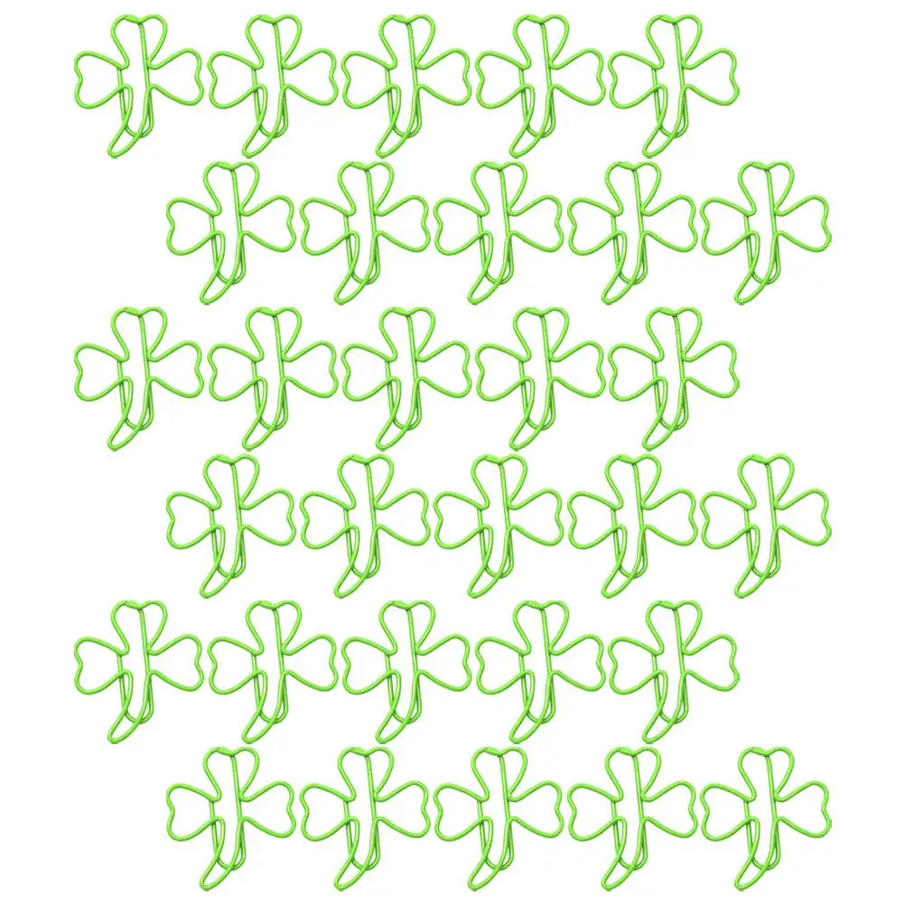 30 Pcs File Folder Paper Clips Paperclip Bookmarks Leaf Colored Paperclips Metal Thick Office