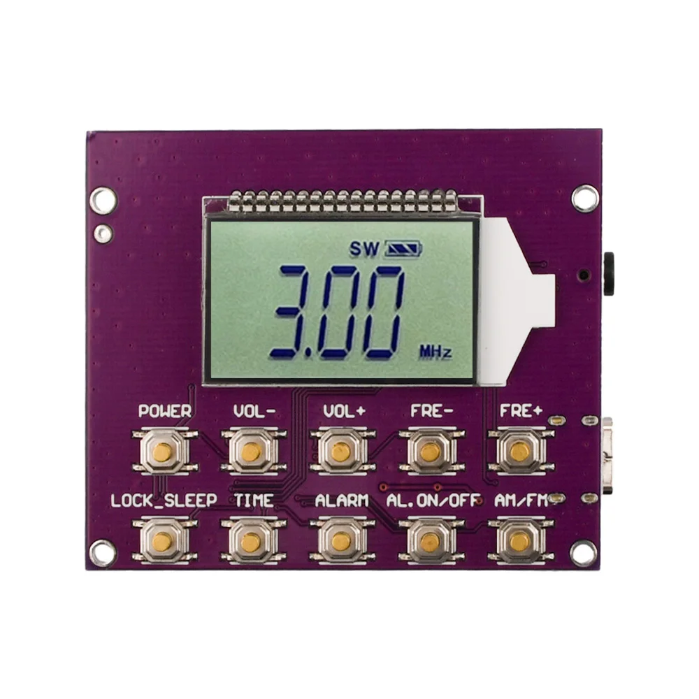 87-108MHz DIY zestawy elektroniczne bezprzewodowe stereo FM moduł odbiornika radiowego PCB cyfrowy moduł płytki stereo radio cyfrowe wyświetlacz LCD