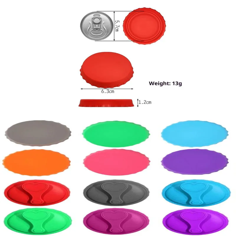 6 Stück/Set Silikon-Dosenverschluss Wiederverwendbarer Dosenstopper für Limonade, Bier, Getränke, Saft Standarddosen Schutz für Cola-Dosen