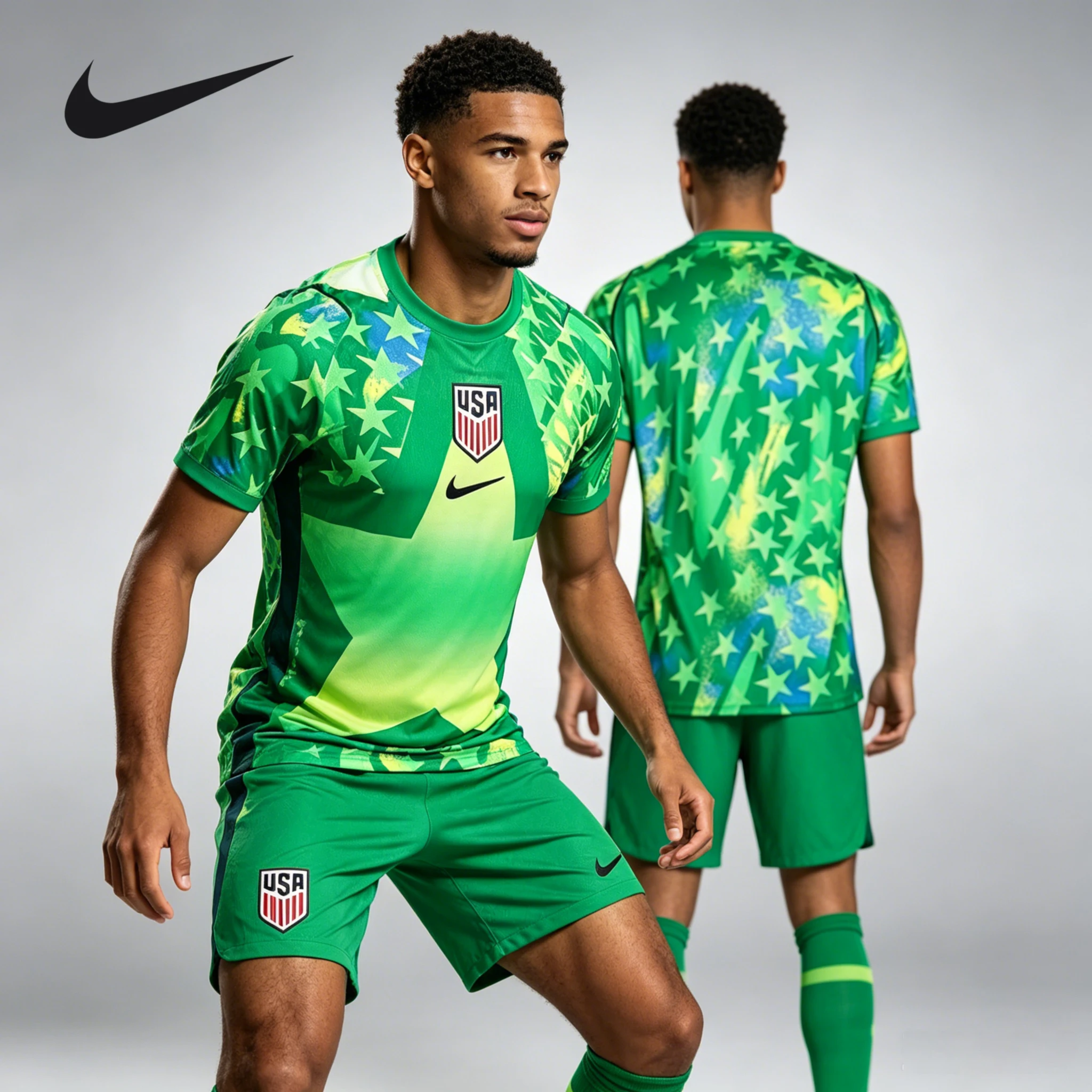 Camisa de Futebol Nike Dri-FIT Unissex Versão Torcedor Copa do Mundo 2026 EUA Goleiro Secagem Rápida Manga Curta IB5343-324