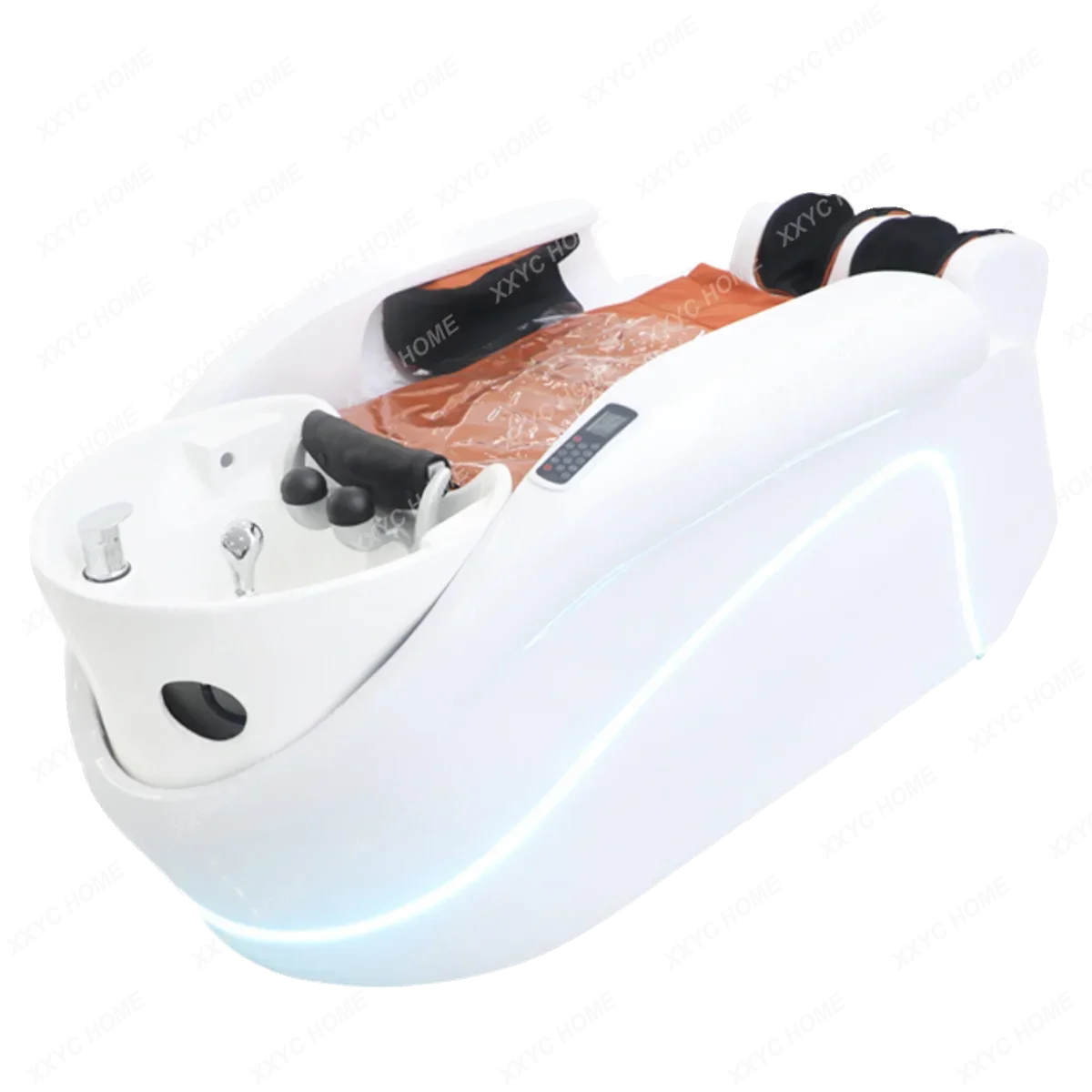 Intelligent Electric Massage Shampoo Bed Automatic Hair Salon Dedicated Ceramic Basin Washing and Flushing Massage Integrated