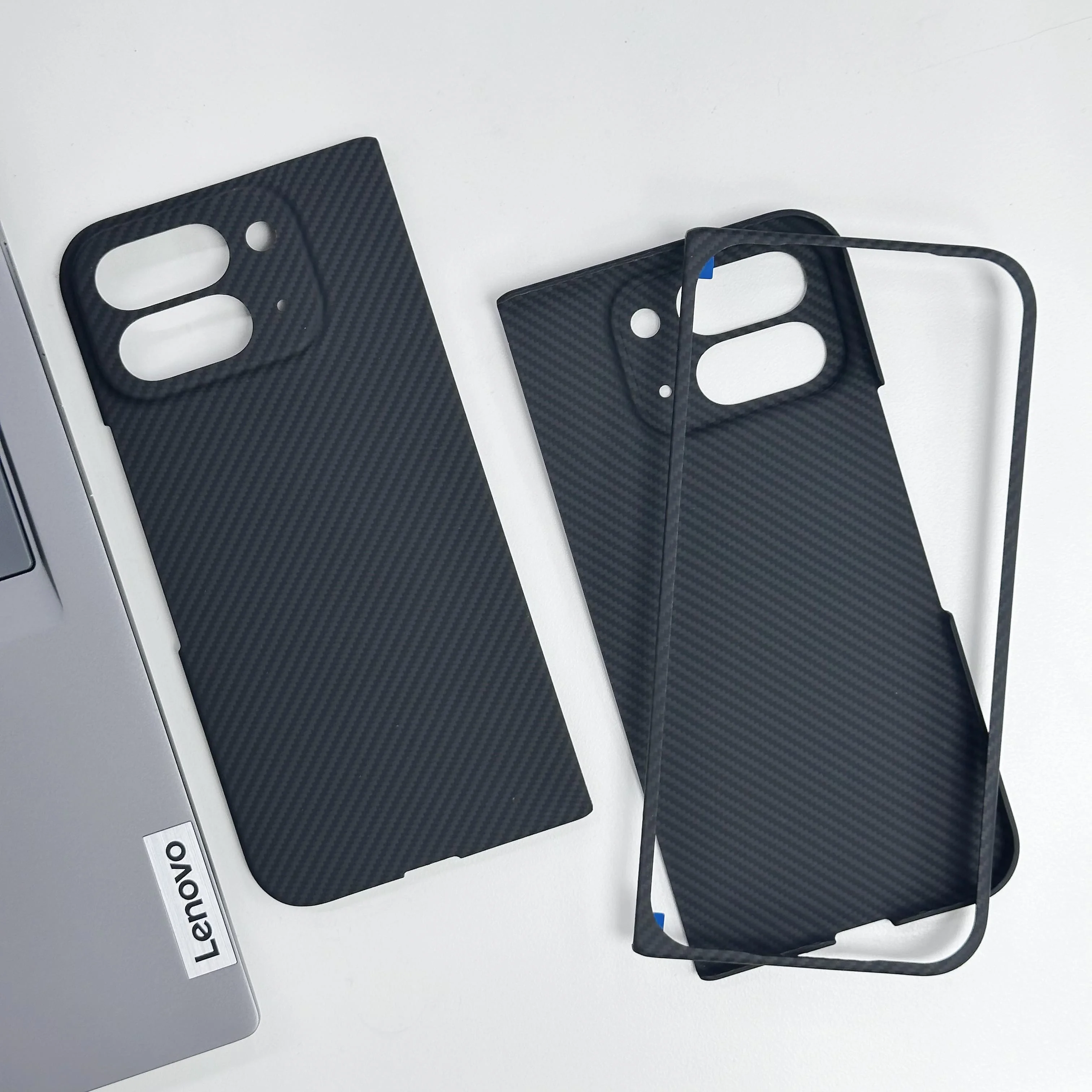Real Carbon Fiber Magnetic Case for Google Pixel 9 Pro Fold/10 Fold, Genuine 600D Aramid Cover, Ultra-Thin Shockproof Black