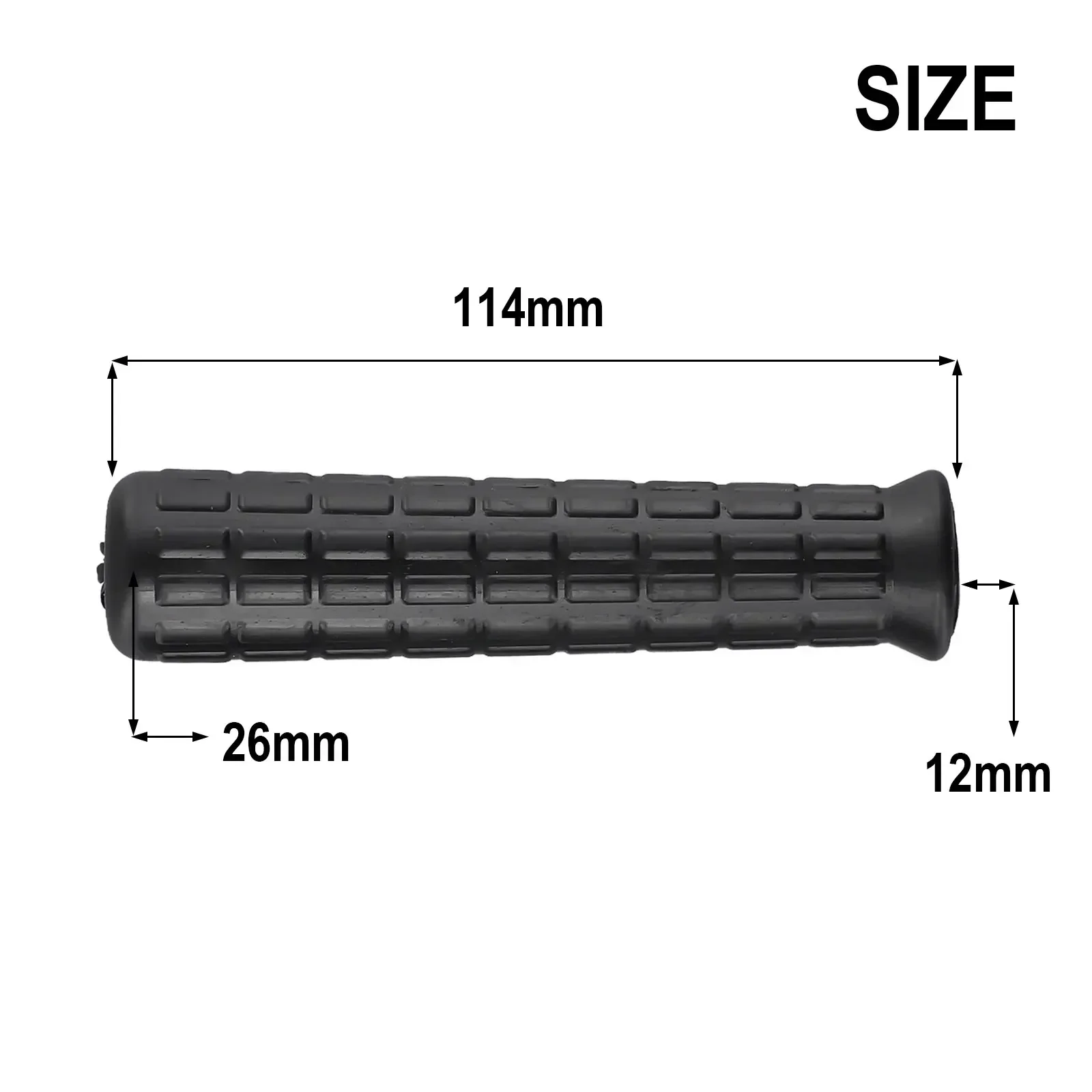 2Pcs Wheelbarrow Rubber Handles Round Tubes Black Replacement  Handles Rubber Round Hole Handle Tool PVC Anti Slip Rubber Sleeve