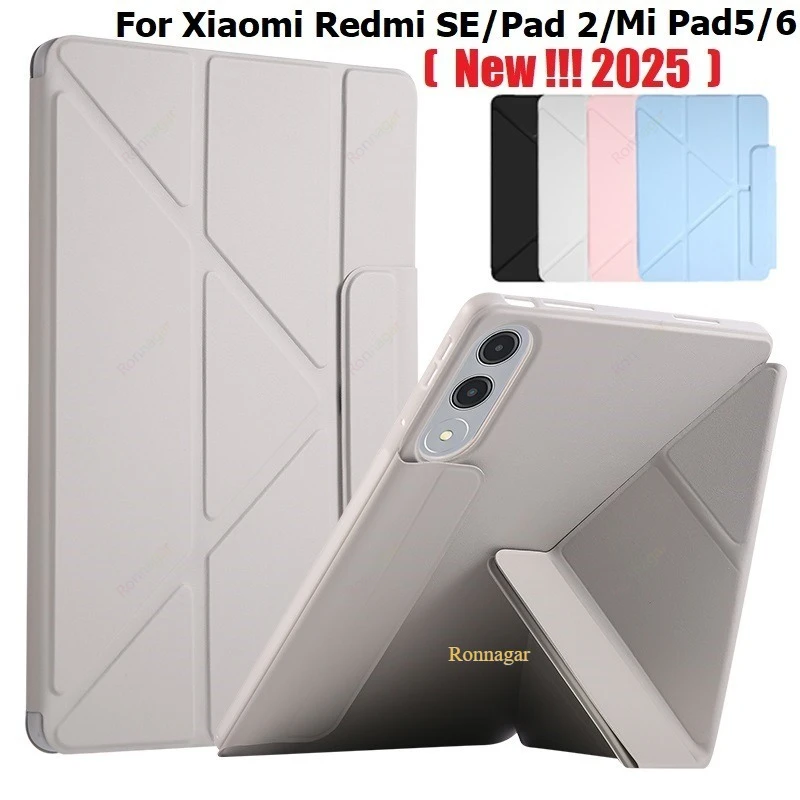 

Чехол-книжка Y-образной формы для Xiaomi Redmi Pad 2 2025, для Redmi SE 11 12.1'', чехол-подставка для планшетов Xiaomi 5/6/7/8 11'', чехол с функцией пробуждения/сна