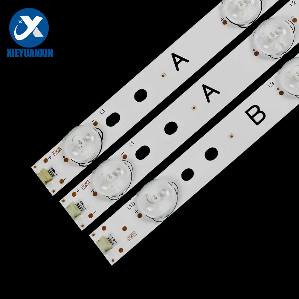 3 teile/satz A:748mm * B:767mm 100% neue Led-hintergrundbeleuchtung streifen für 40inch TV reparatur JL.D4091235-01AS-C 40LES73 40LES69