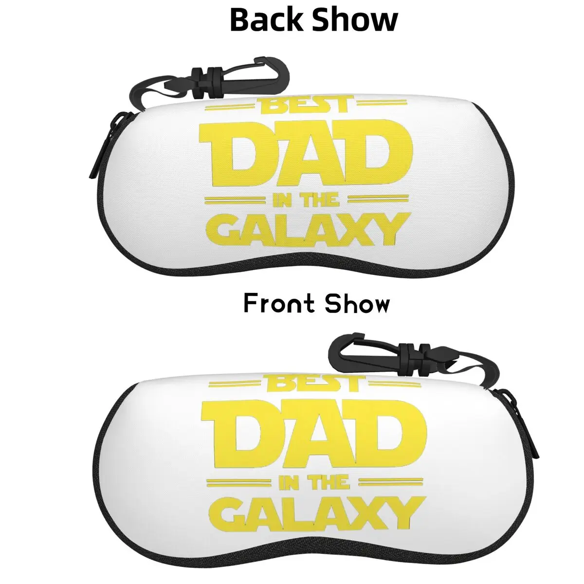 

Best Dad In The Galaxy Shell Glasses Case Portable Sunglasses Box Women Men Soft Eyeglass Bag Pouch