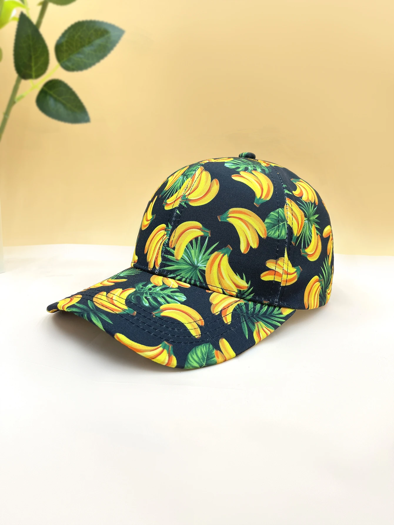 1Pc unisex banana fruit print baseball cap outdoor sunshade cap breathable sun hat