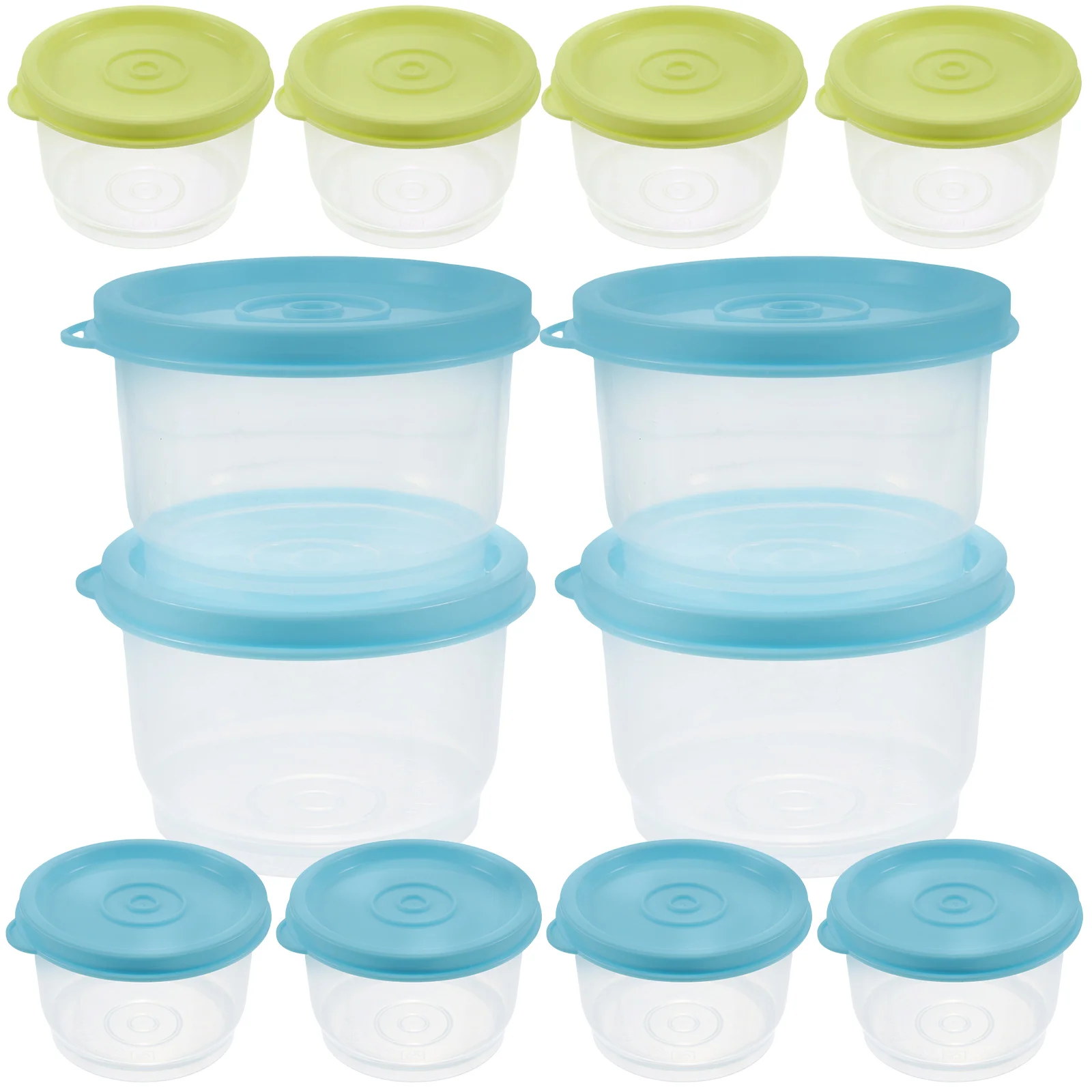 12 Pcs Small Container Refrigerator Food Storage Containers Jam with Lids Vegetable Keepers for