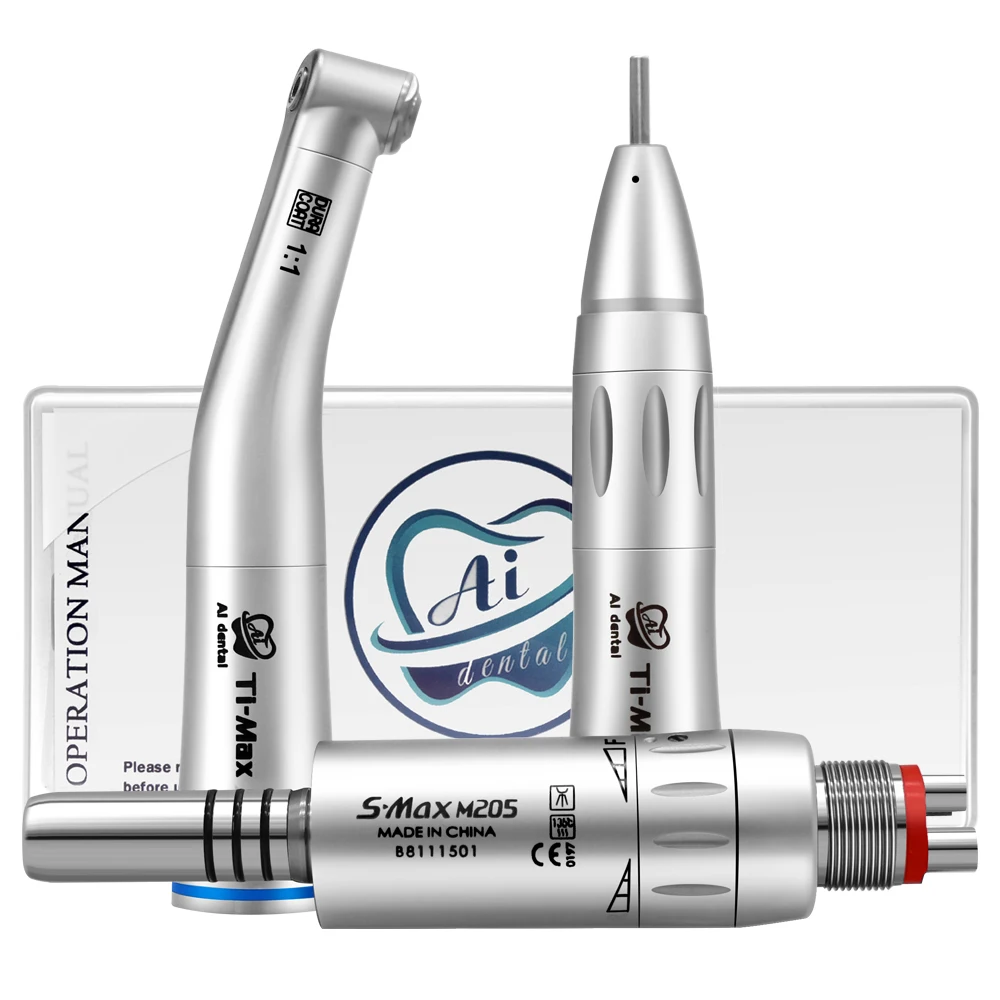 Inner water low speed handpiece set M205S 1:1 contra angle non-optic connect 2/4 holes  chair