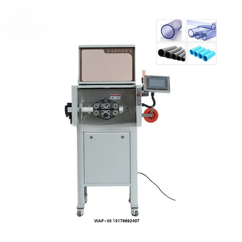 High Speed Automatic Servo - Driven Stable Rotary Flexible Hose Rubber Tube Cutting Machine Pvc Corrugated Pipe Cutter