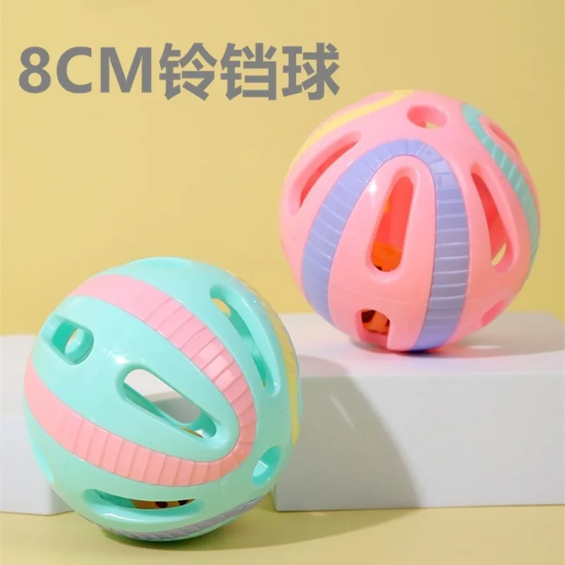 

8CMLarge Size Cat Toy Bell Ball Self-Hi Relieving Stuffy Sound Capsule Toy Pet Supplies