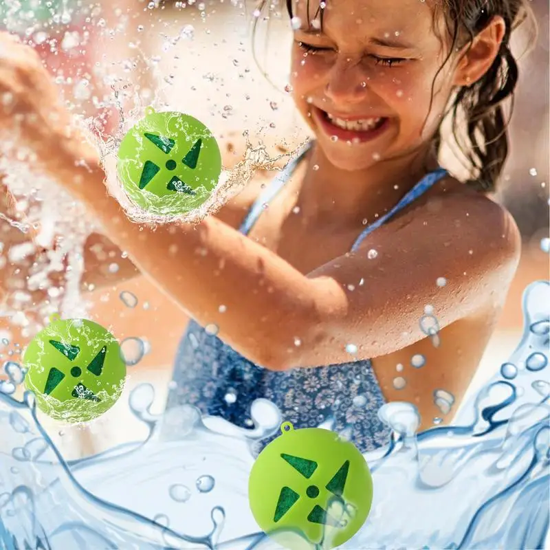 Balões de água reutilizáveis para crianças, conjunto de 5 bolas de respingos, divertidos, reutilizáveis, jogos legais, balões de água para verão, meninos, meninas, festa