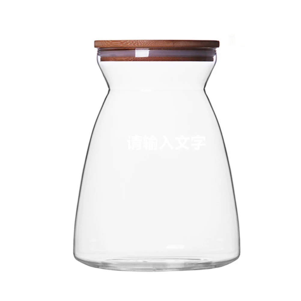 

1100Ml Container Sealed Kitchen Canister For Coffee Beans Tea Dried Fruit Transparent Jar Household Dry Food Storage Jar With