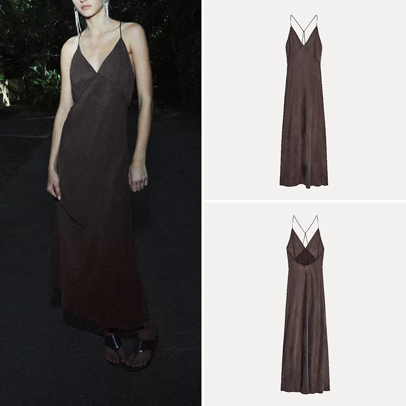 Z 2025 New Faionable Innerwear Sle Strap Dr Ele Quali Polyester Fiber 00 Single Piece Summer Dr