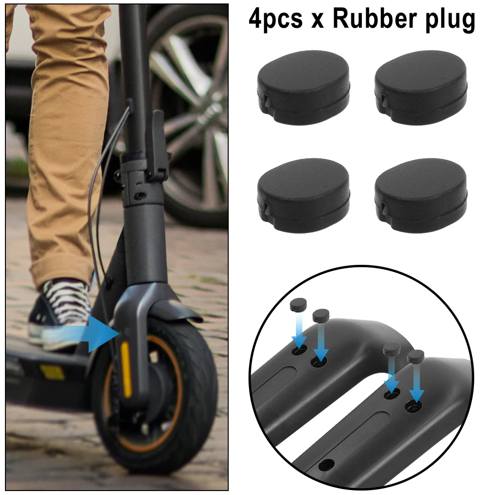 4pcs Front Fork Protection Shell Rubber Cap Screw Plug Cover for Ninebot Max G30 G30D Electric Scooter Parts Fast Shipping