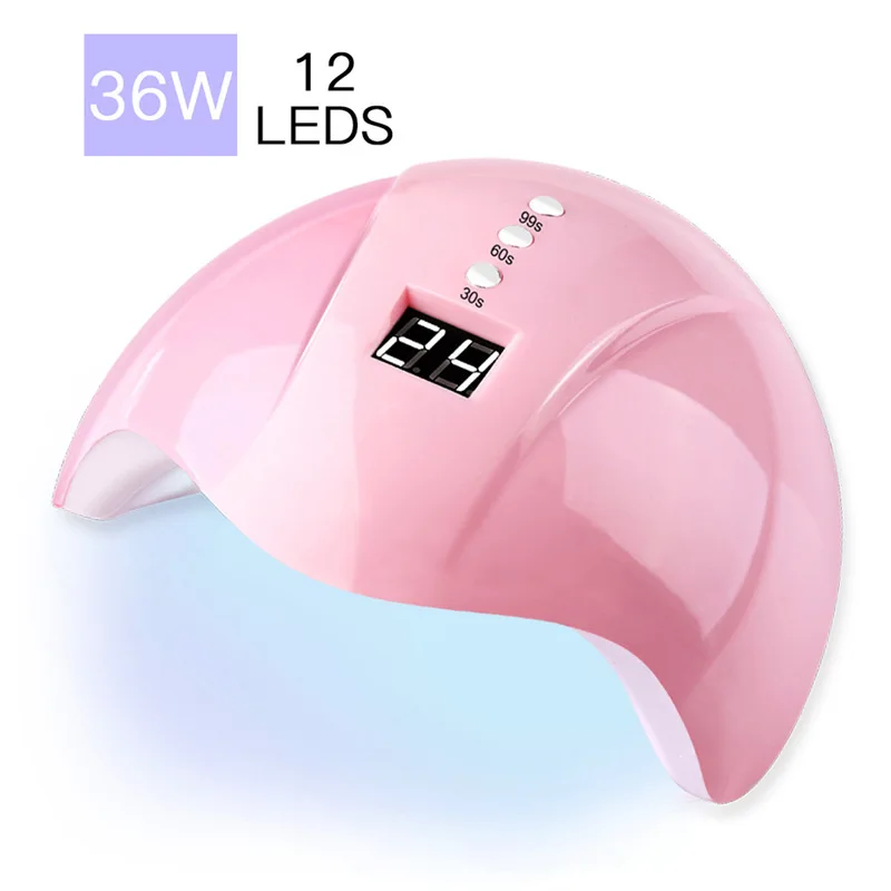 Set per unghie asciugatrice per lampada a LED UV con pennello per Nail Art Kit di smalto per Gel Soak Off Set di strumenti per Manicure trapano elettrico per unghie strumenti per unghie