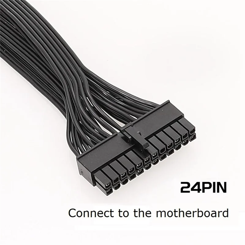 Kabel Catu Daya ATX Superior-18 + 10-Pin Ke 24-Pin, Kabel Daya PSU Modular untuk Seri CORSAIR Rmx RM1000X/RM850X/RM750X/RM650X