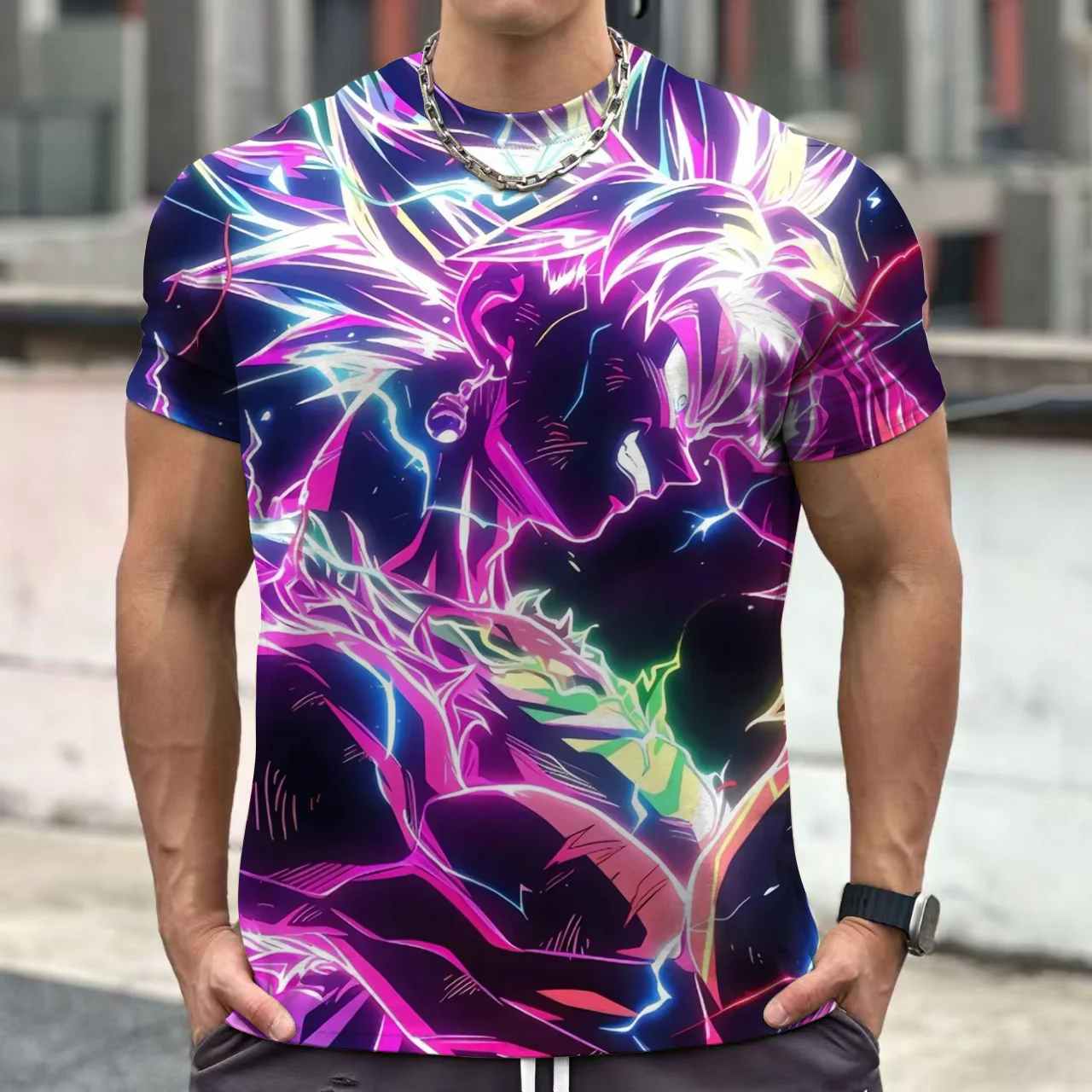 

Dragon Ball Goku Cosplay T Shirts Super Saiyan Boys Kids Clothes Short Sleeve T-shirt White Black Orange Breathable Jersey