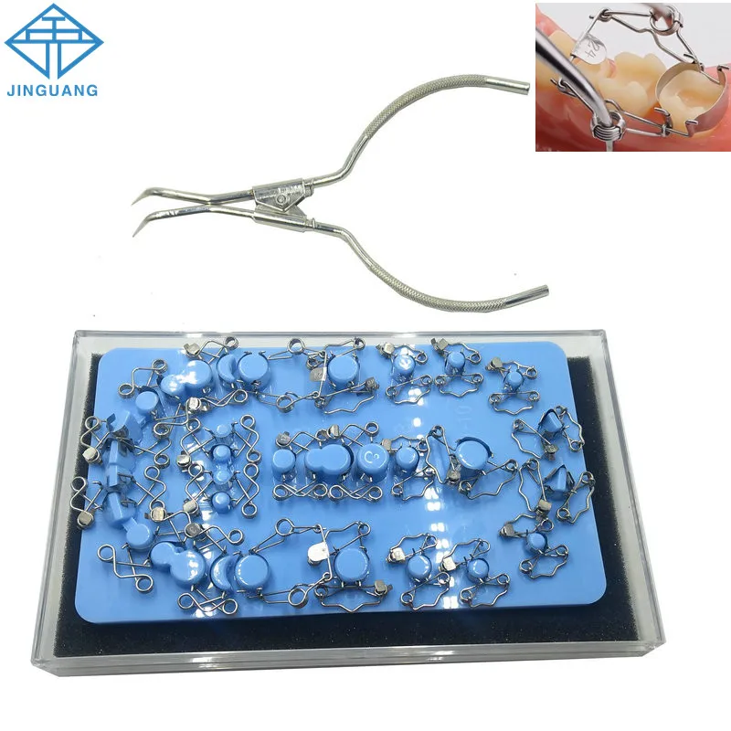 Dental Fully Automatic Sectional Matrix System Sets Tooth Matrices Forceps Kids Kit Dentist Tools