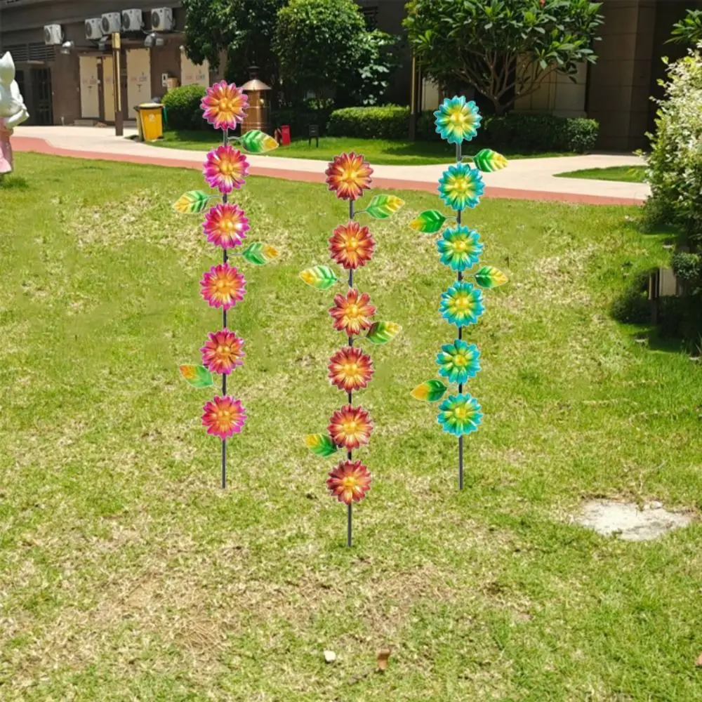 

3 шт., металлические декоративные садовые колья, креативные садовые колья в форме растений, художественные напольные заглушки, патио