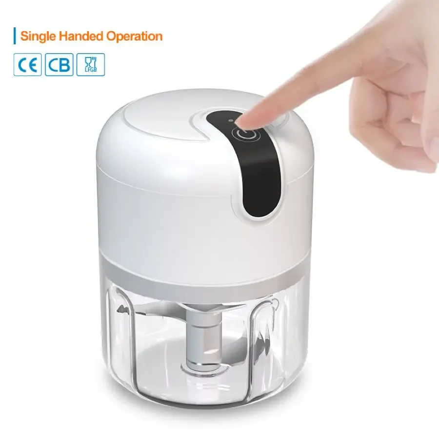 250ml Rechargeable Kitchen Portable Electric Garlic Vegetable Chopper Mini Food Processor Food Blender Cheese grater