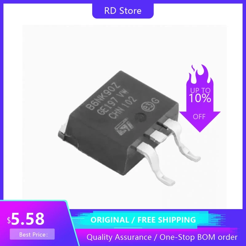 

5PCS STB6NK90ZT4 MOSFET Free Shipping New Original Free Shipping