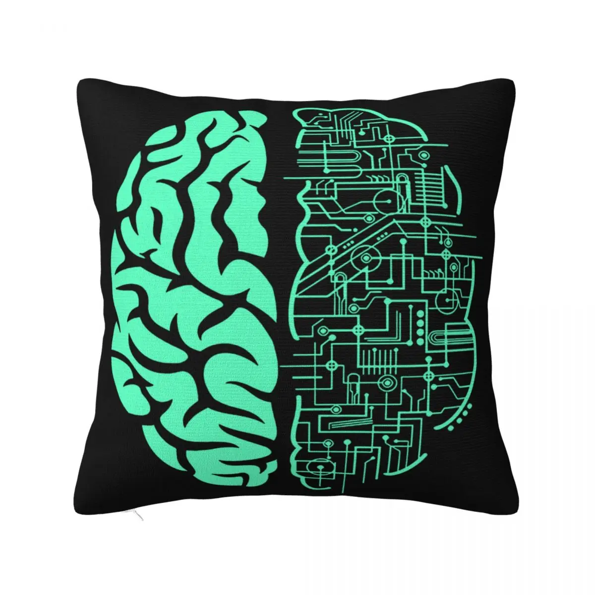 Elektrischer Gehirn Herren Computer Nerd Wissenschaft Leiterplatte Game Comical Pillow Case