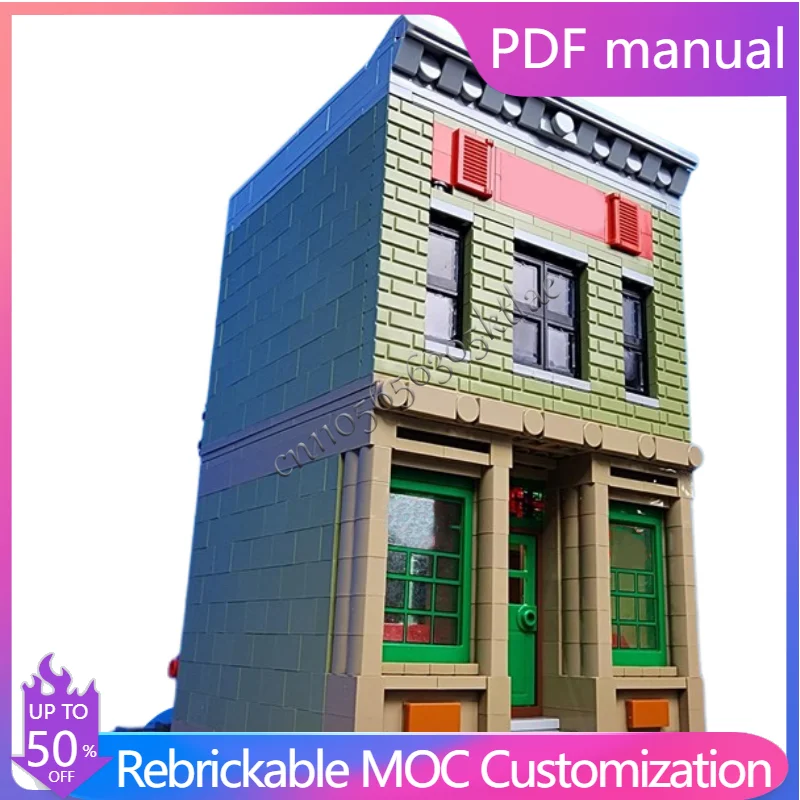 1342 PCS MOC Creative Grocery Store Popular Modular Building Blocks Bricks Model Set DIY Assembly Display Toy Kids Birthday Gift